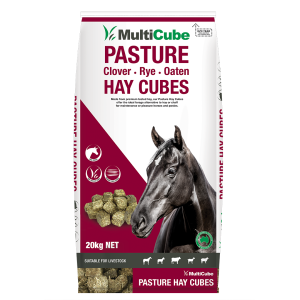 Multicube Pasture Hay Cubes - Clover Rye & Oaten 20Kg (Red)