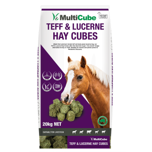 Multicube Low Sugar Teff & Lucerne Hay Cubes 20Kg (Purple)